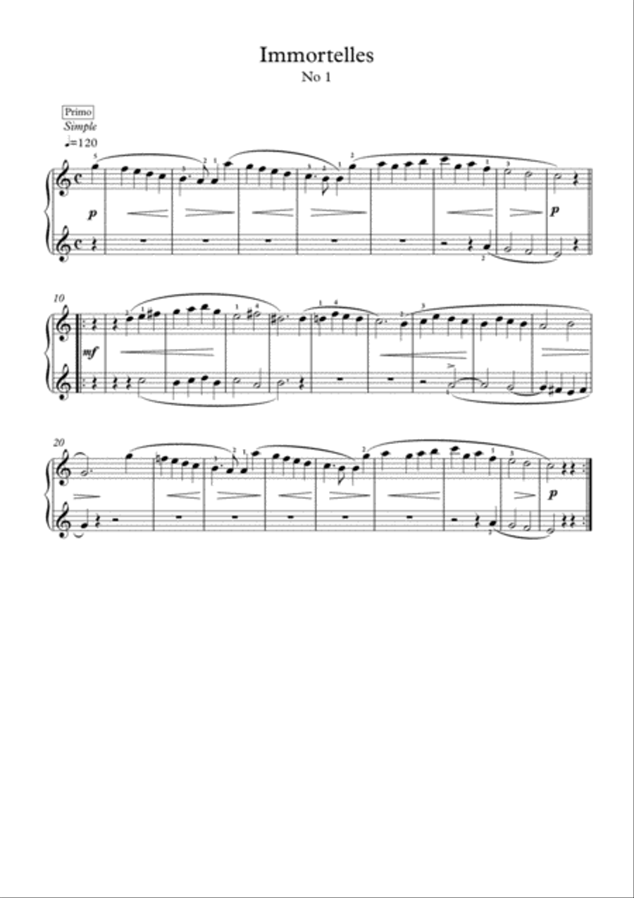 Piano duets 4 hands by Reinecke and Splinder 1 Piano, 4-Hands scores gallery preview page 6