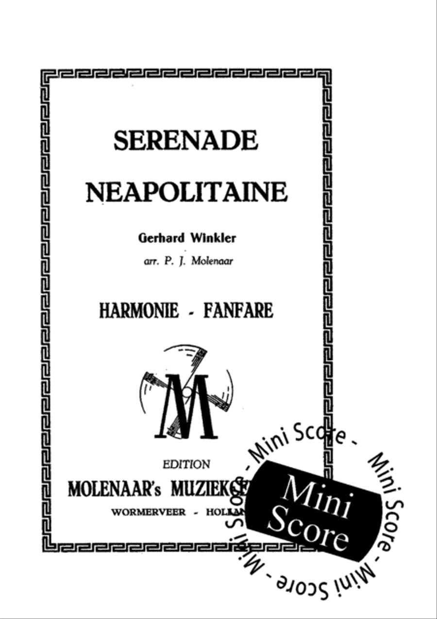 Serenade Neapolitaine Concert Band scores gallery preview page 3