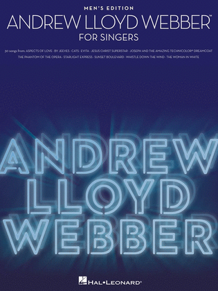 Book cover for Andrew Lloyd Webber For Singers Mens Edition