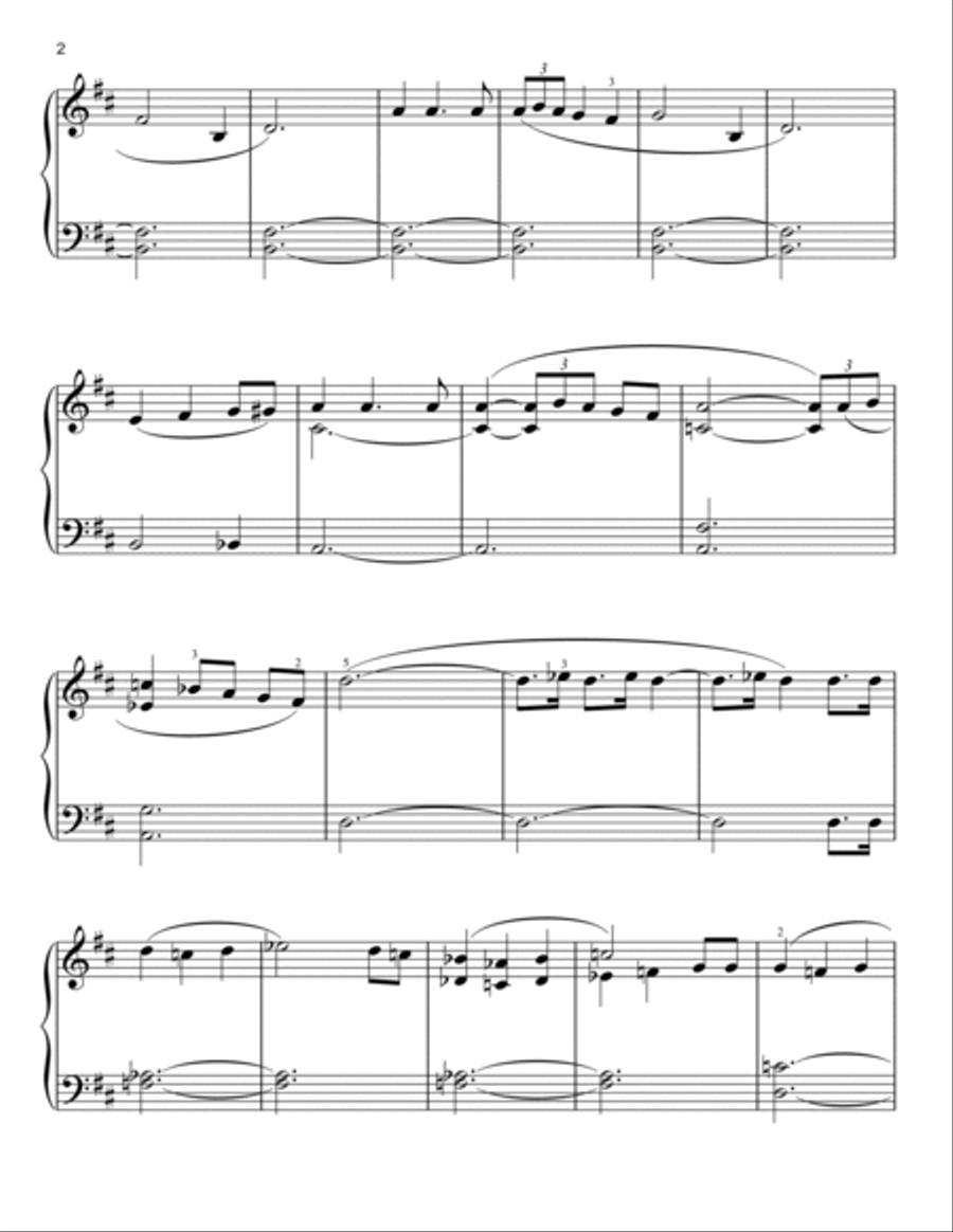 The English Patient Easy Piano scores gallery preview page 2