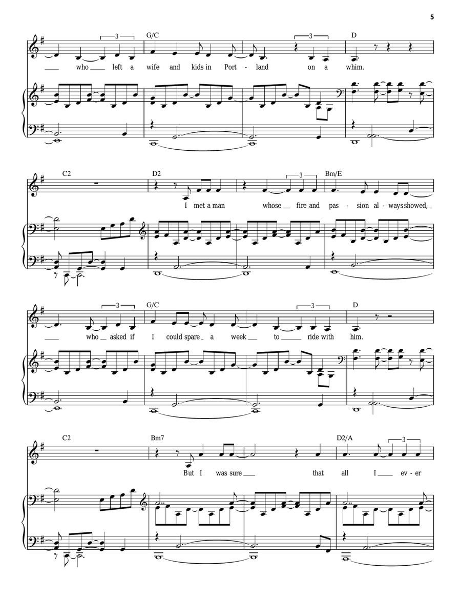 Stars And The Moon (from Songs for a New World) Piano, Vocal scores gallery preview page 5