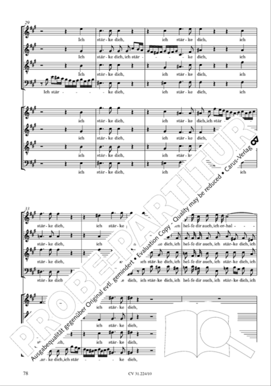 The complete motets (without Bc) Choir scores gallery preview page 85