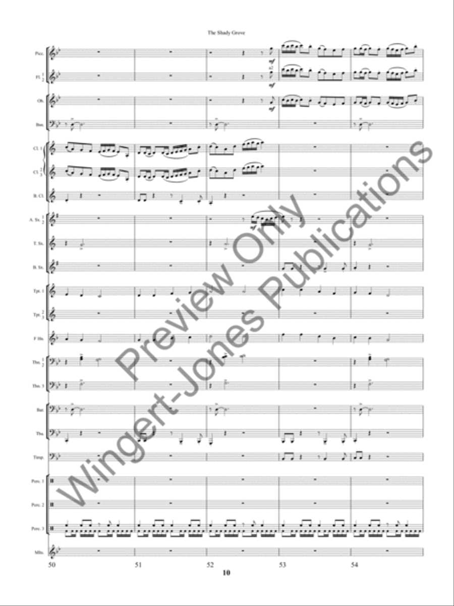 The Shady Grove The Shady Grove Concert Band scores gallery preview page 13