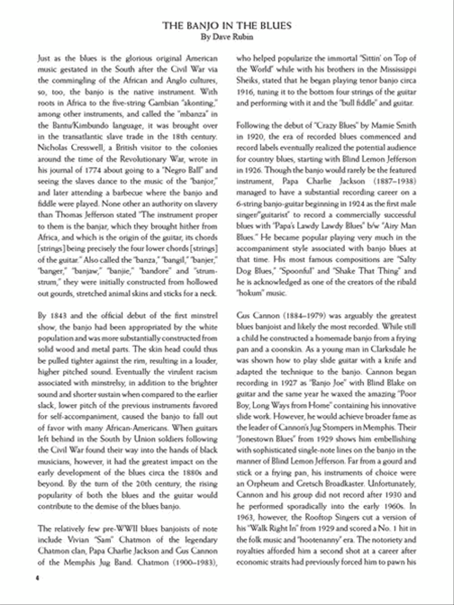 Robert Johnson for Banjo Electric Guitar scores gallery preview page 3