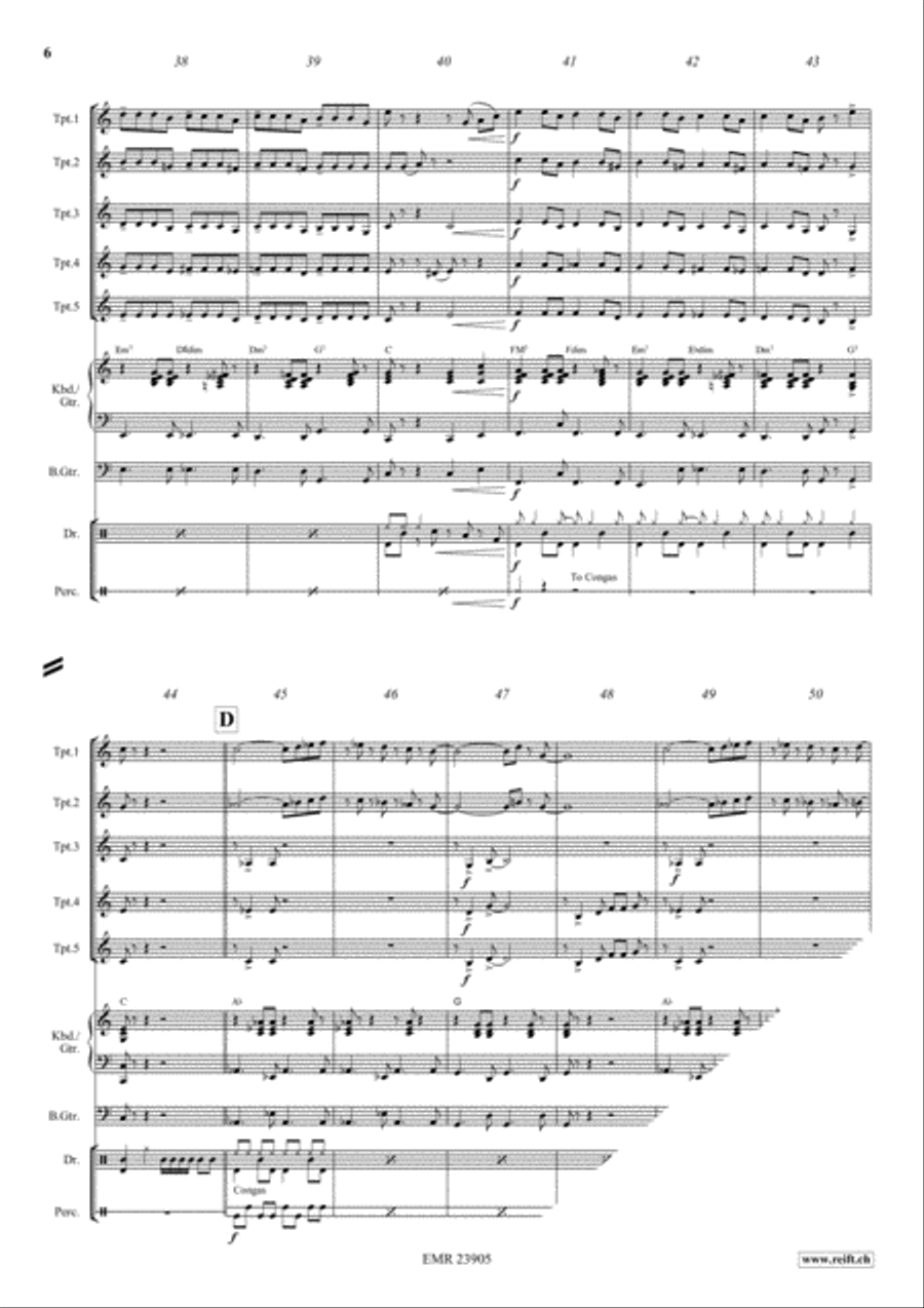 Cha Cha - Cuba Libre Trumpet scores gallery preview page 6