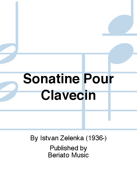 Sonatine Pour Clavecin  Sheet Music