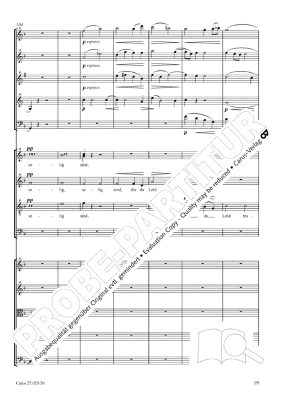 Ein Deutsches Requiem (German Requiem) 4-Part scores gallery preview page 26