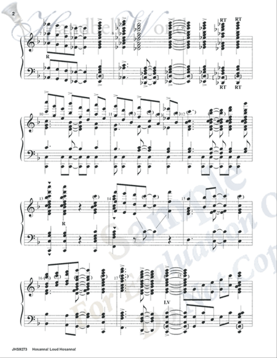 Hosanna Loud Hosanna 5-Octaves scores gallery preview page 2