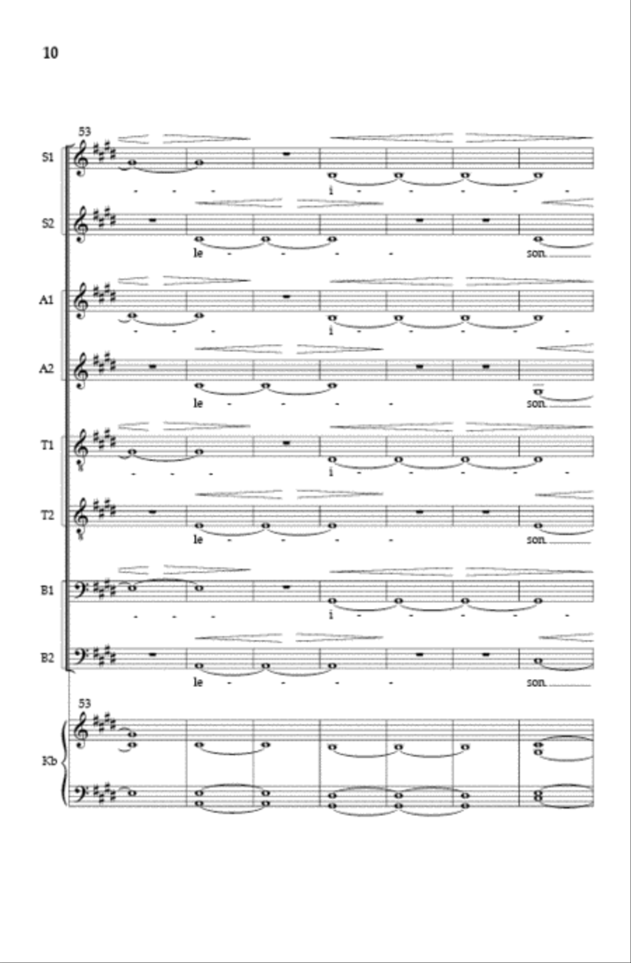 The Spheres (A Cappella Version) SSAATTBB scores gallery preview page 9