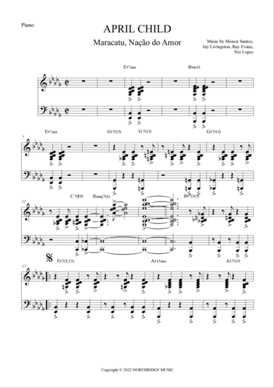 April Child Violin Solo scores gallery preview page 3