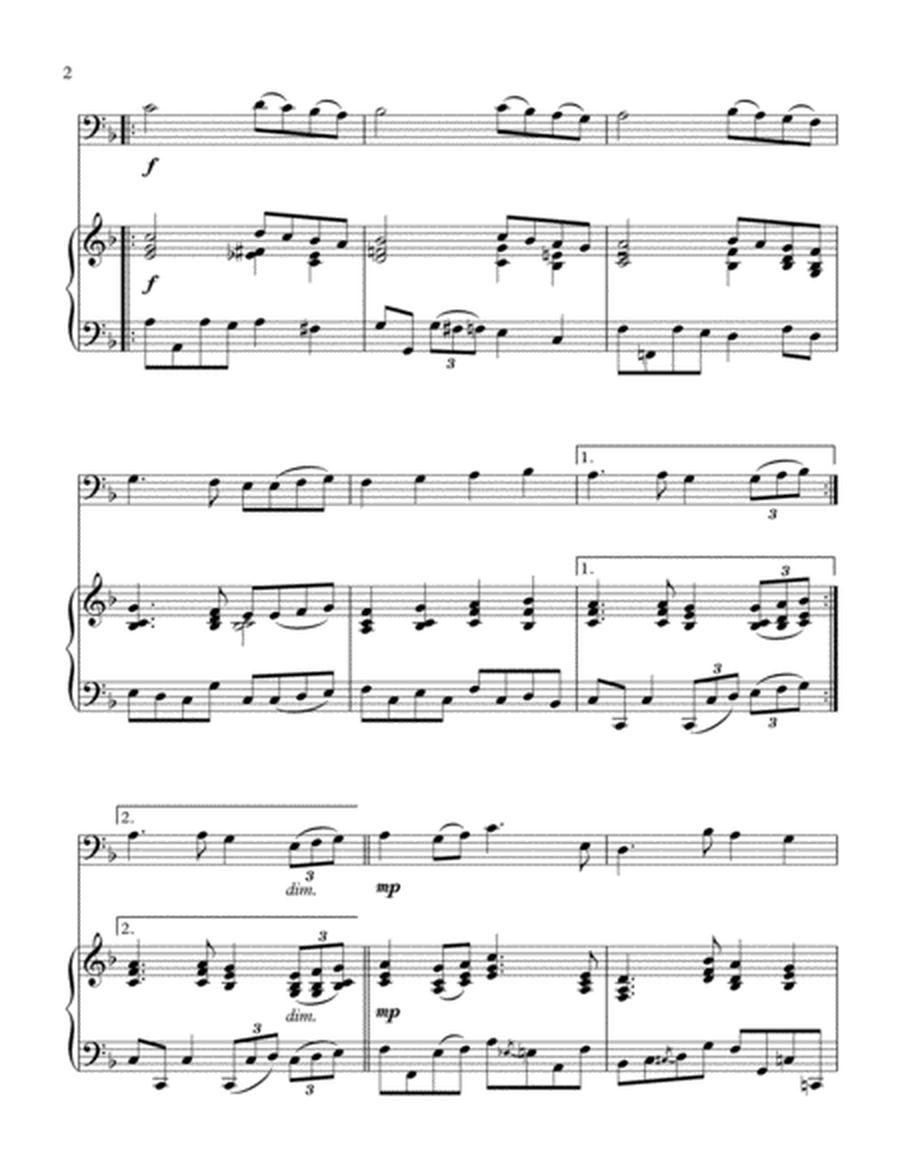 "Angels We Have Heard On High" for Cello and Piano image number null