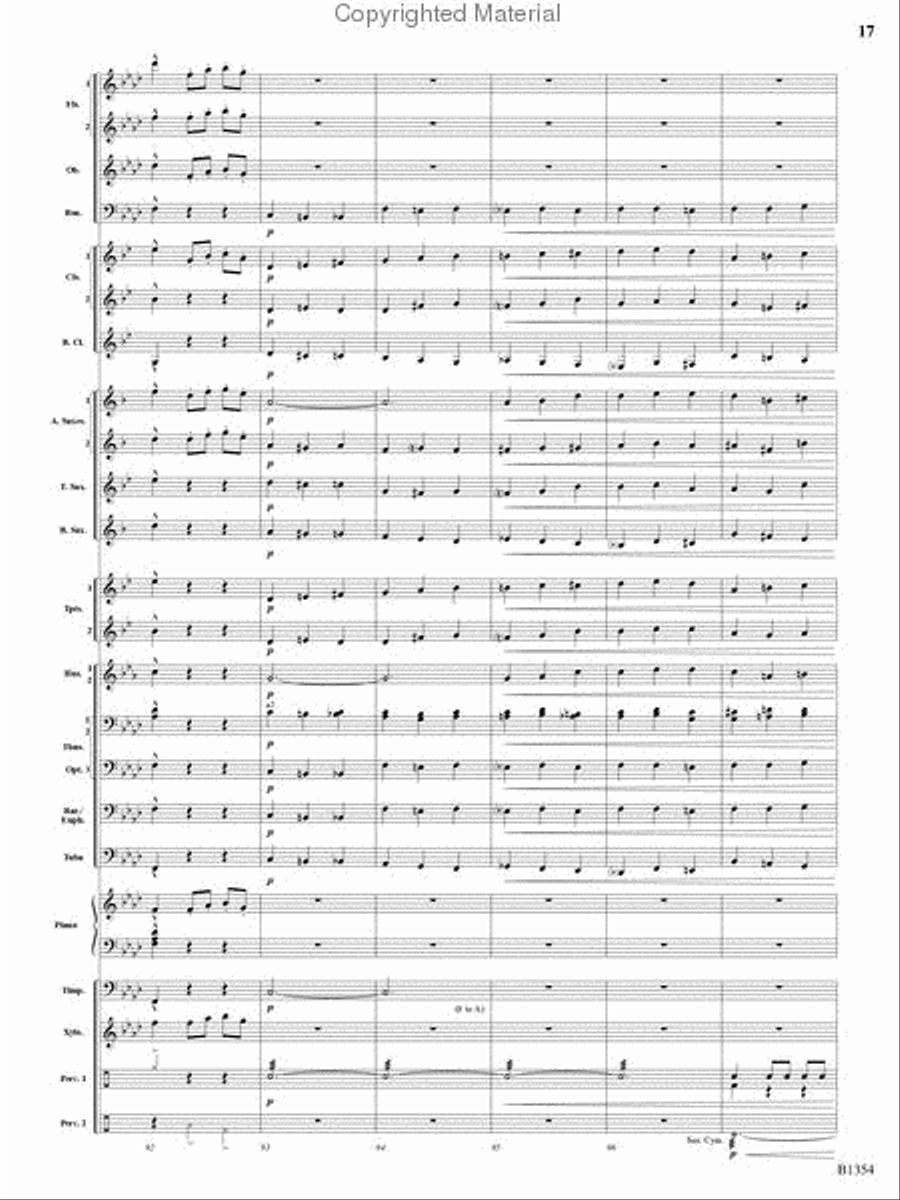 Buccaneer Hornpipe Concert Band scores gallery preview page 16