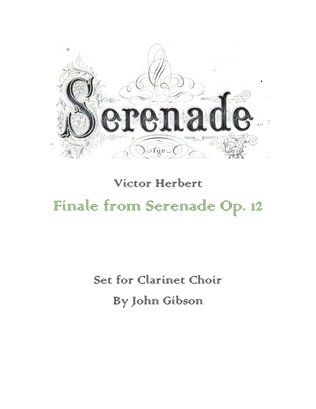 Book cover for Finale from Serenade set for Clarinet Choir