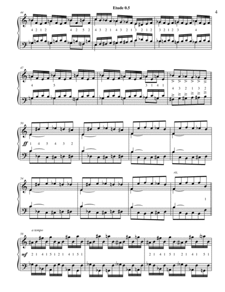 25 Etudes for Piano Solo, using Symmetry, Mirroring and Intervals