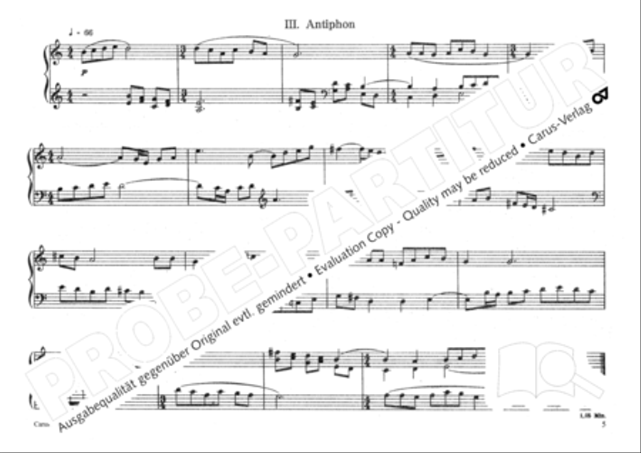 Gregorianische Miniaturen fur Orgel Organ Solo scores gallery preview page 10