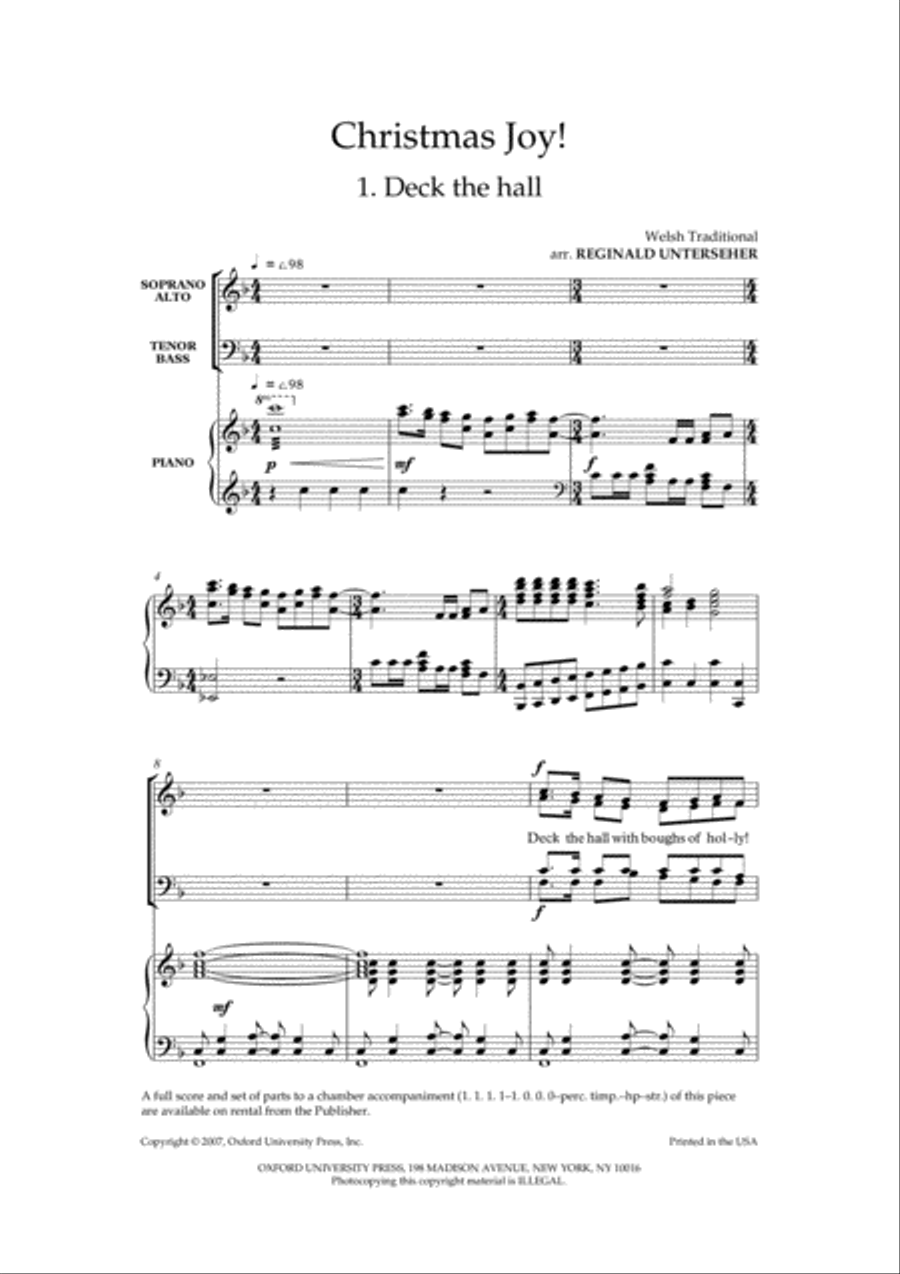 Christmas Joy! Christmas Joy! 4-Part scores gallery preview page 2