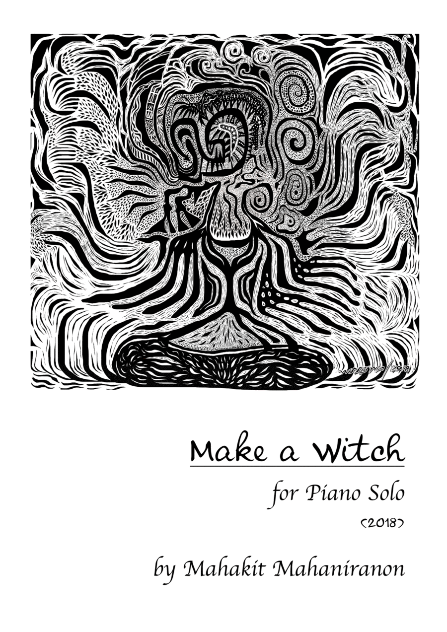 Make a Witch for Piano Solo - Digital Download Piano Solo scores gallery preview page 1