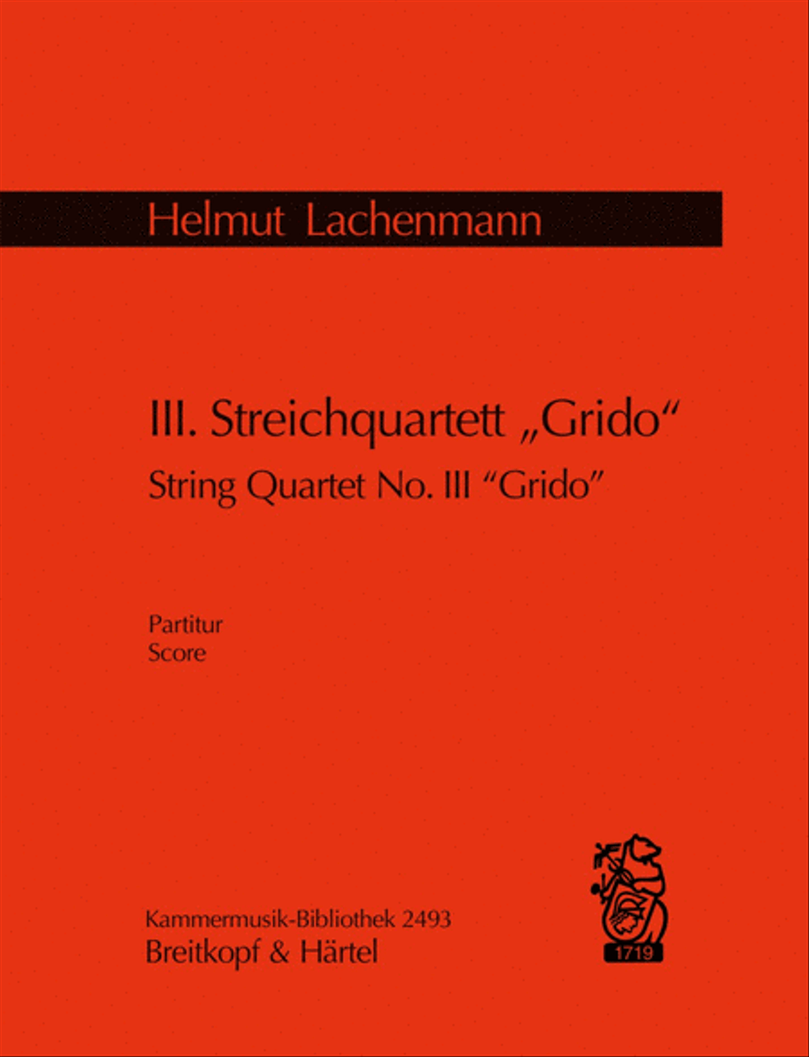 String Quartet No. 3 “Grido” String Quartet scores gallery preview page 1