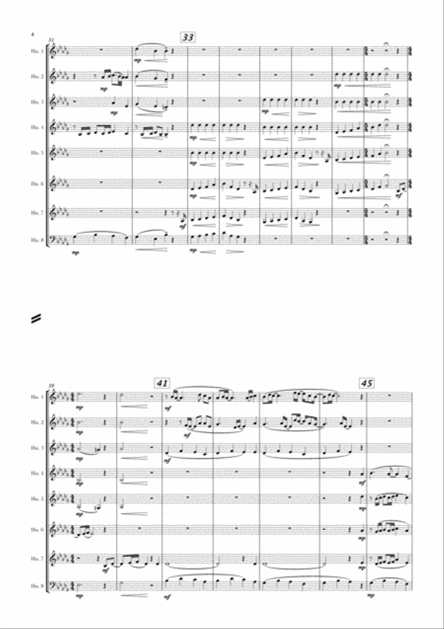 Light In The Hallway Horn scores gallery preview page 4