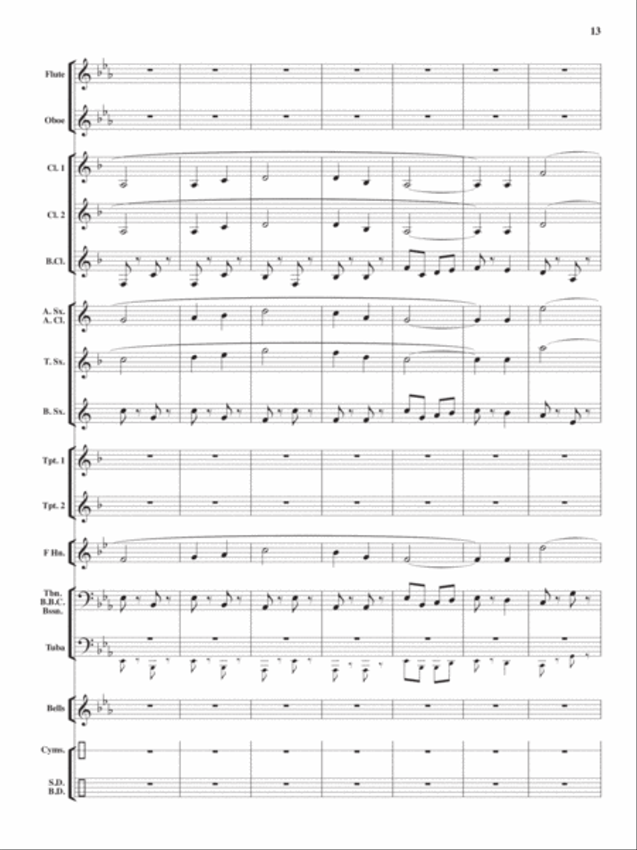 Heroes On Parade Concert Band scores gallery preview page 12