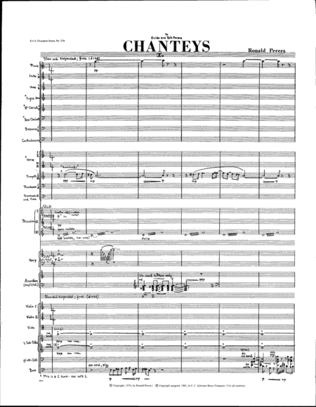 Chanteys for Orchestra (Study Score) image number null