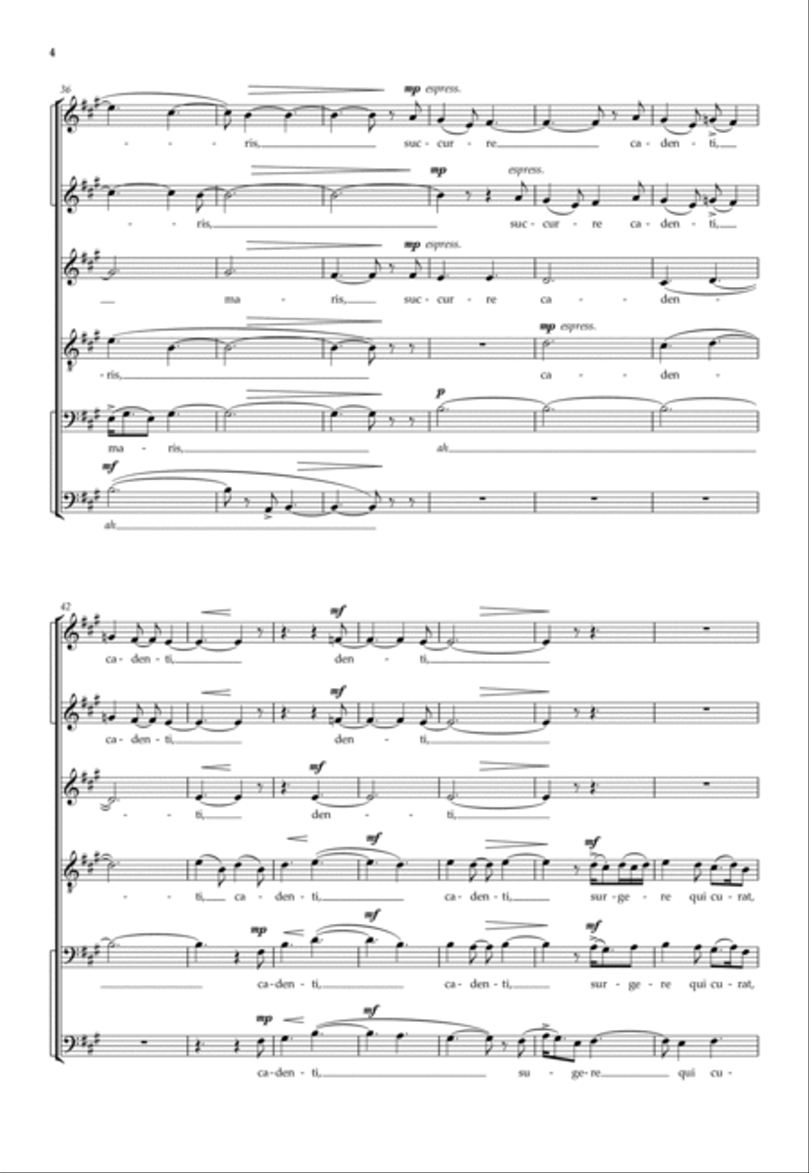 Alma Redemptoris Mater A Cappella scores gallery preview page 6