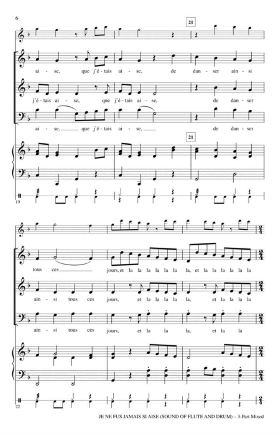 Je Ne Fus Jamais Si Aise 3-Part scores gallery preview page 4