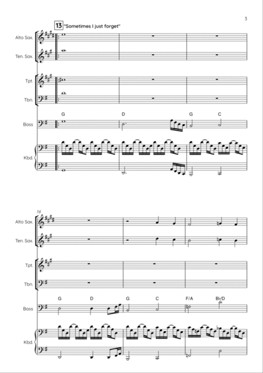 Glory Of Love Voice scores gallery preview page 5