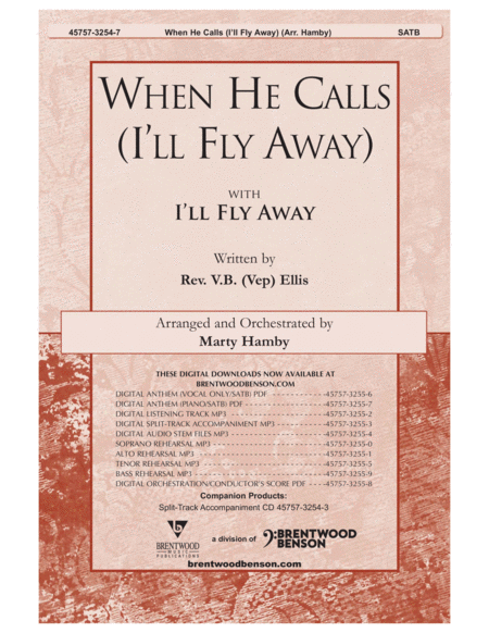 When He Calls (I'll Fly Away) with I'll Fly Away (octavo) image number null