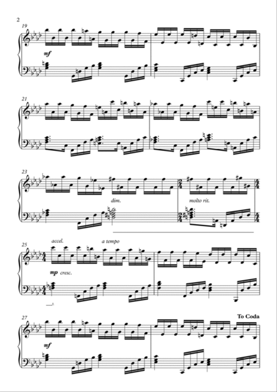 Insomnia Insomnia Piano Solo scores gallery preview page 2