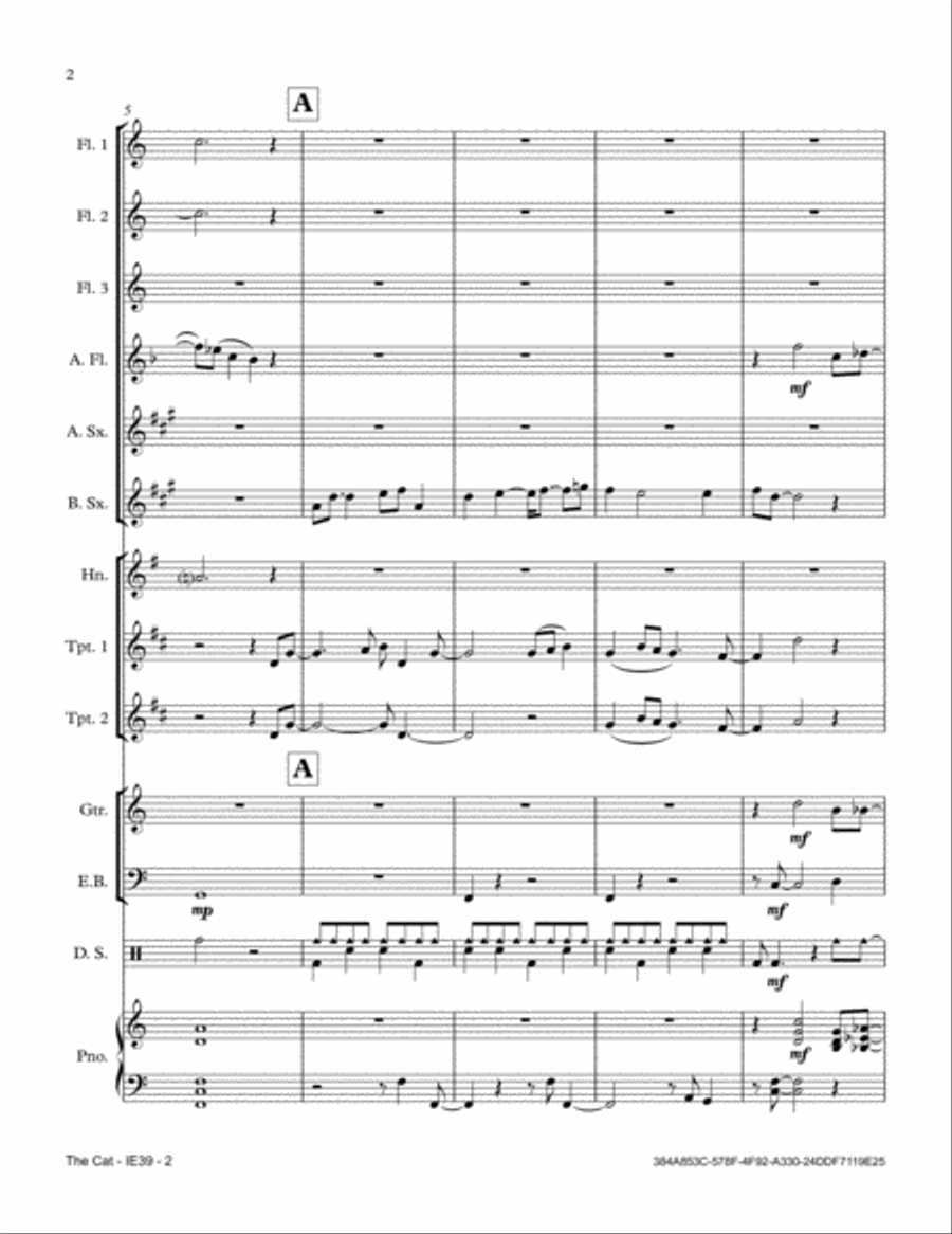 The Cat The Cat Full Orchestra scores gallery preview page 2