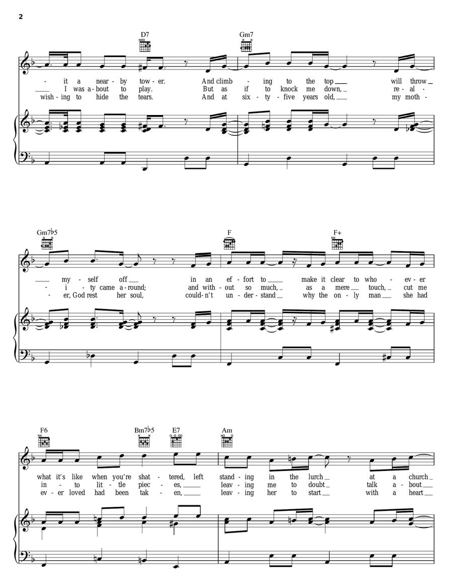 Alone Again (Naturally) Alone Again (Naturally) Piano, Vocal, Guitar scores gallery preview page 2