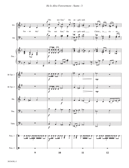 He Is Alive Forevermore - Instrumental Ensemble Score and Parts