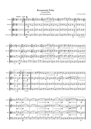 Rosamunde Polka for String Quartet