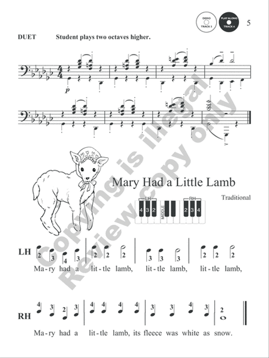Mix and Match: Performance Book: Primer Level Piano Method scores gallery preview page 6