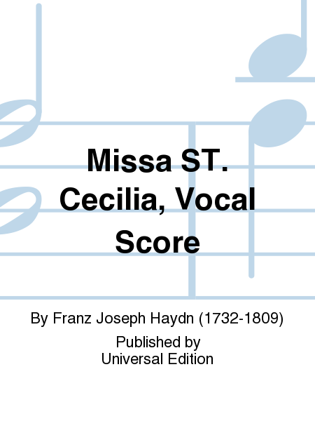 Missa ST. Cecilia, Vocal Score