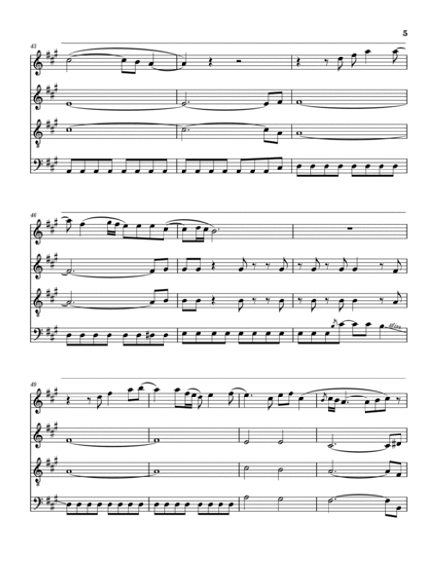 I'm Almost Ready I'm Almost Ready Saxophone Quartet scores gallery preview page 6