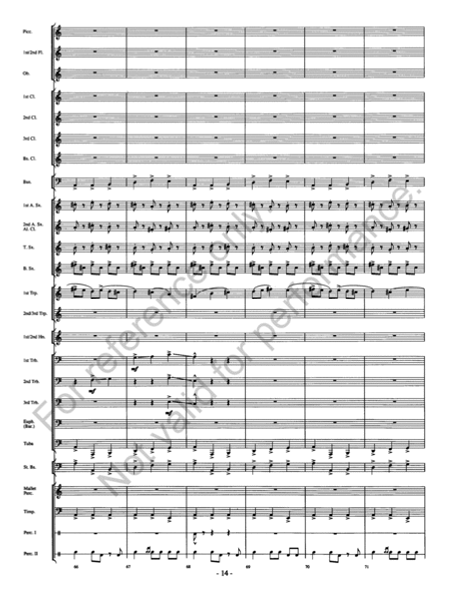 Agua's Whelm Concert Band scores gallery preview page 15
