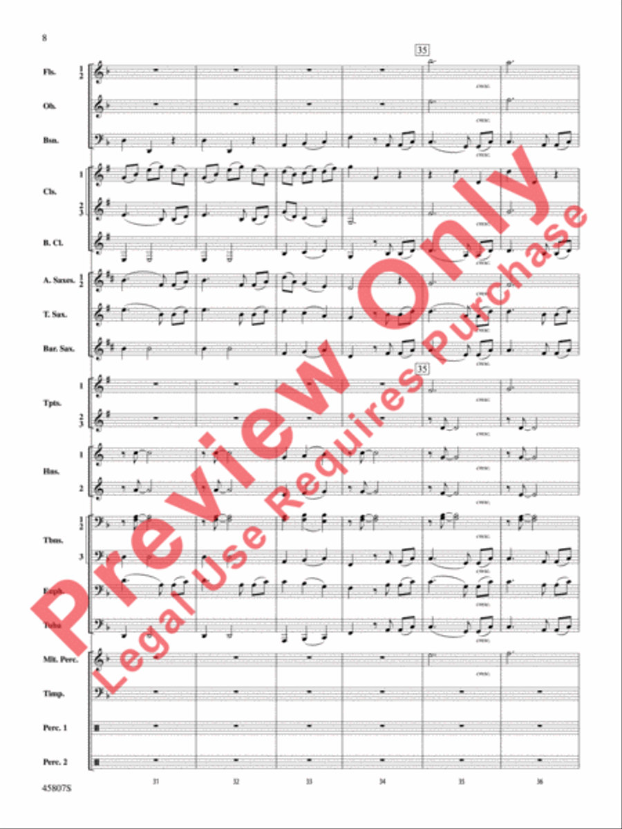 Brahms' Waltz 2 Ways Brahms' Waltz 2 Ways Concert Band scores gallery preview page 9