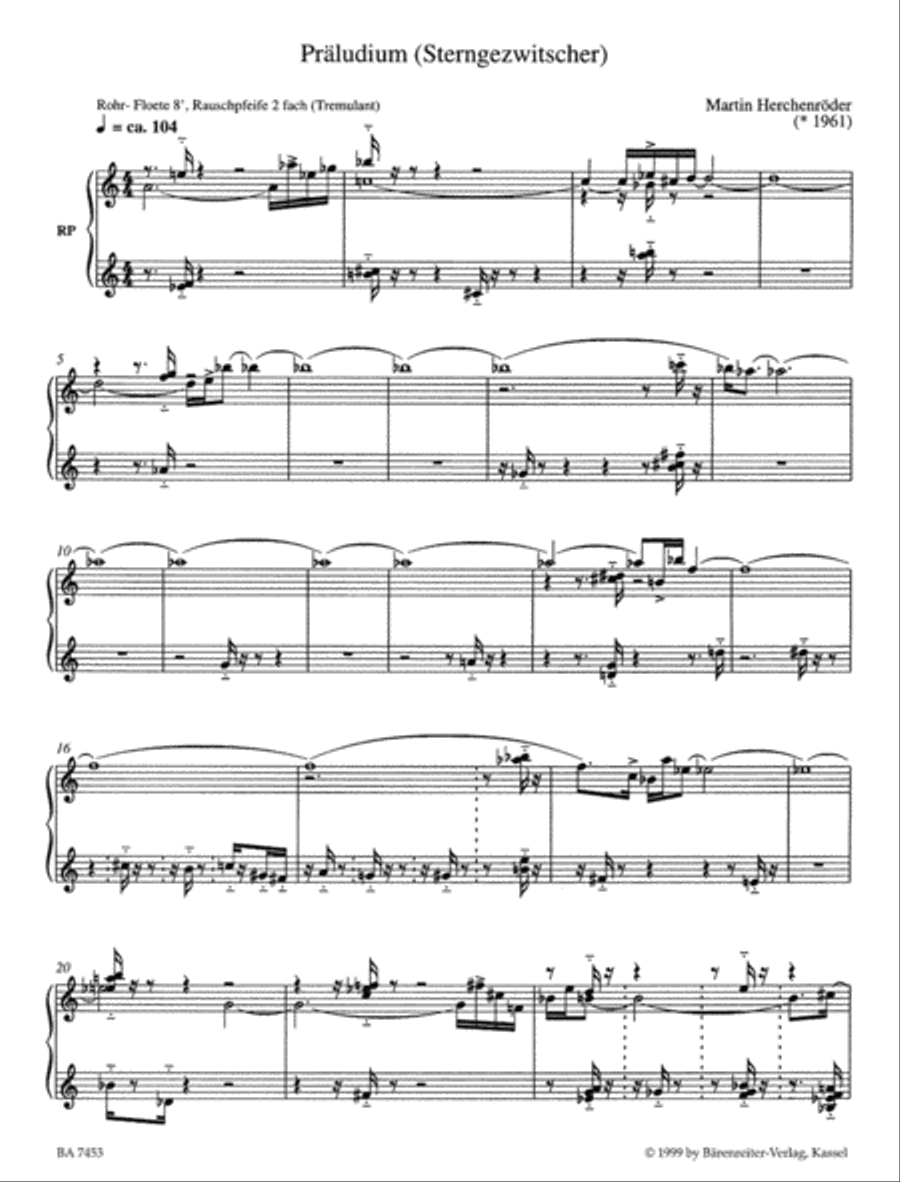 zeit raum I: ad fontes (1996) Organ scores gallery preview page 2