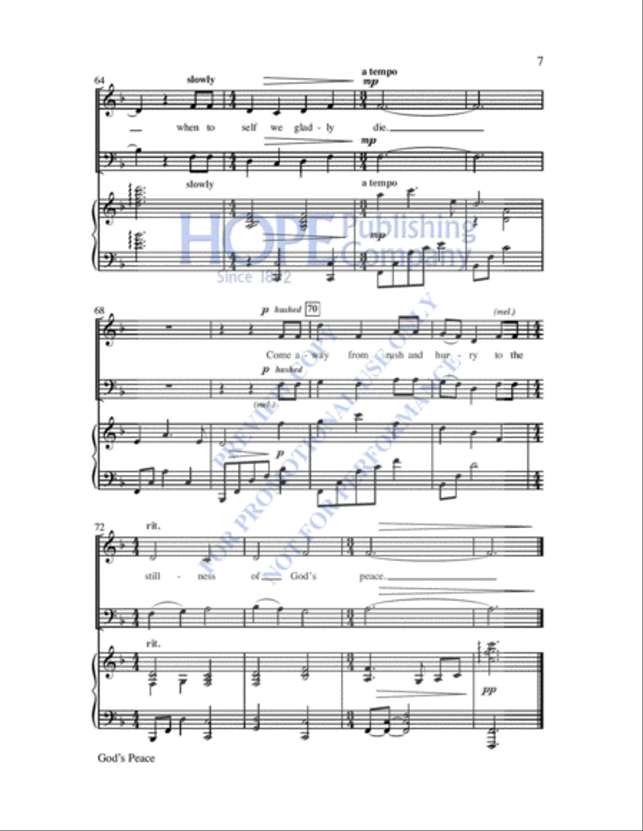 God's Peace 2-Part scores gallery preview page 8