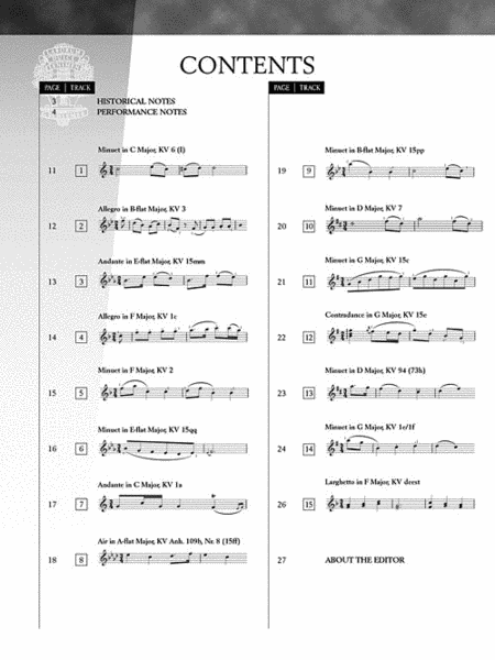 Mozart – 15 Easy Piano Pieces