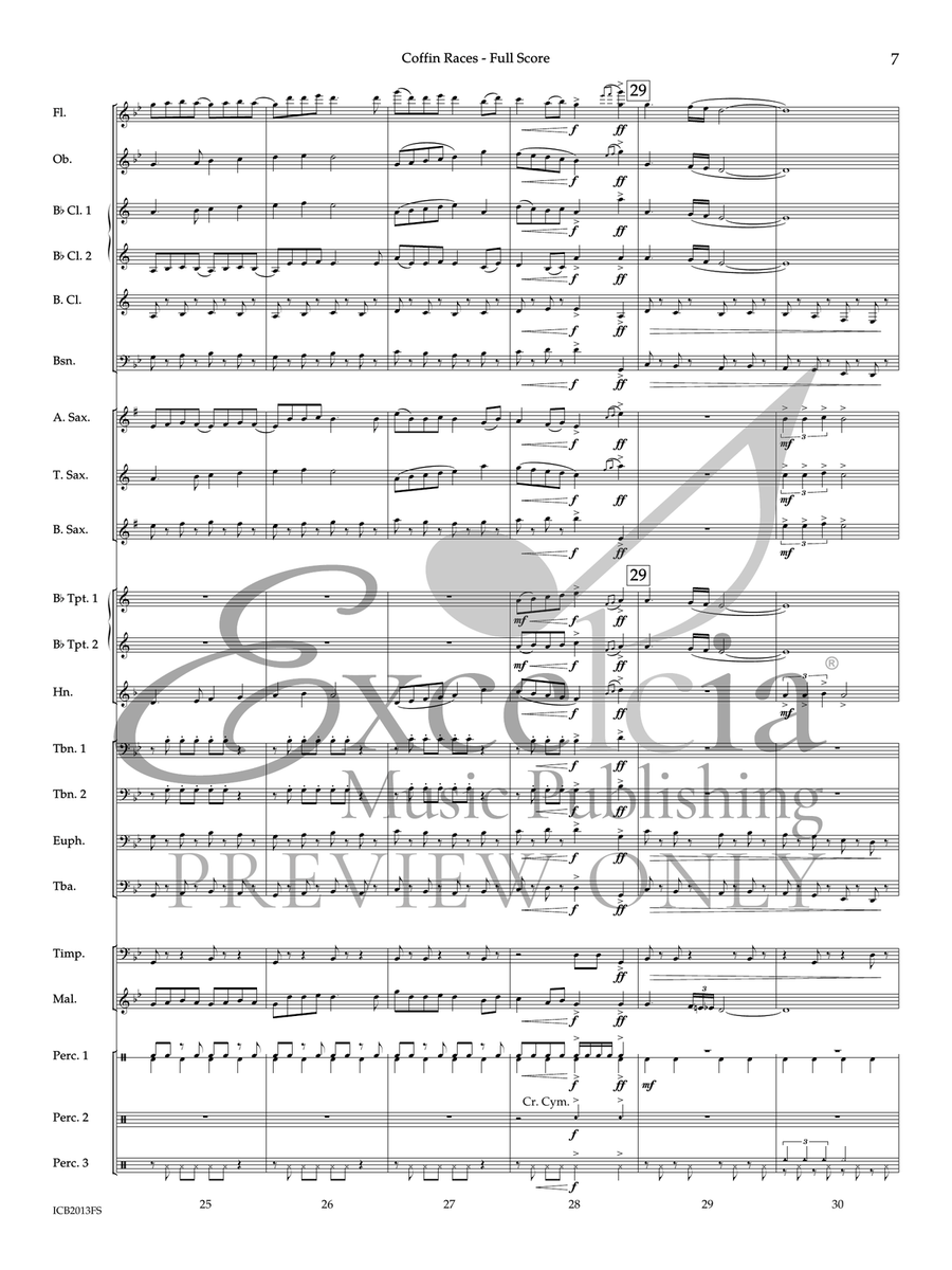 Coffin Races (Score) Coffin Races (Score) Concert Band scores gallery preview page 7