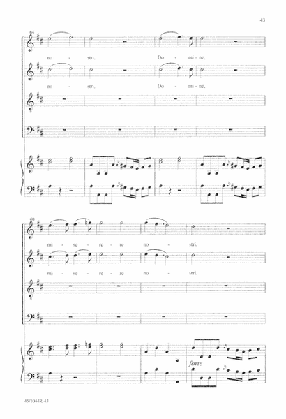 Te Deum Choral Score