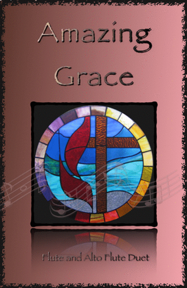 Amazing Grace, Gospel style for Flute and Alto Flute Duet