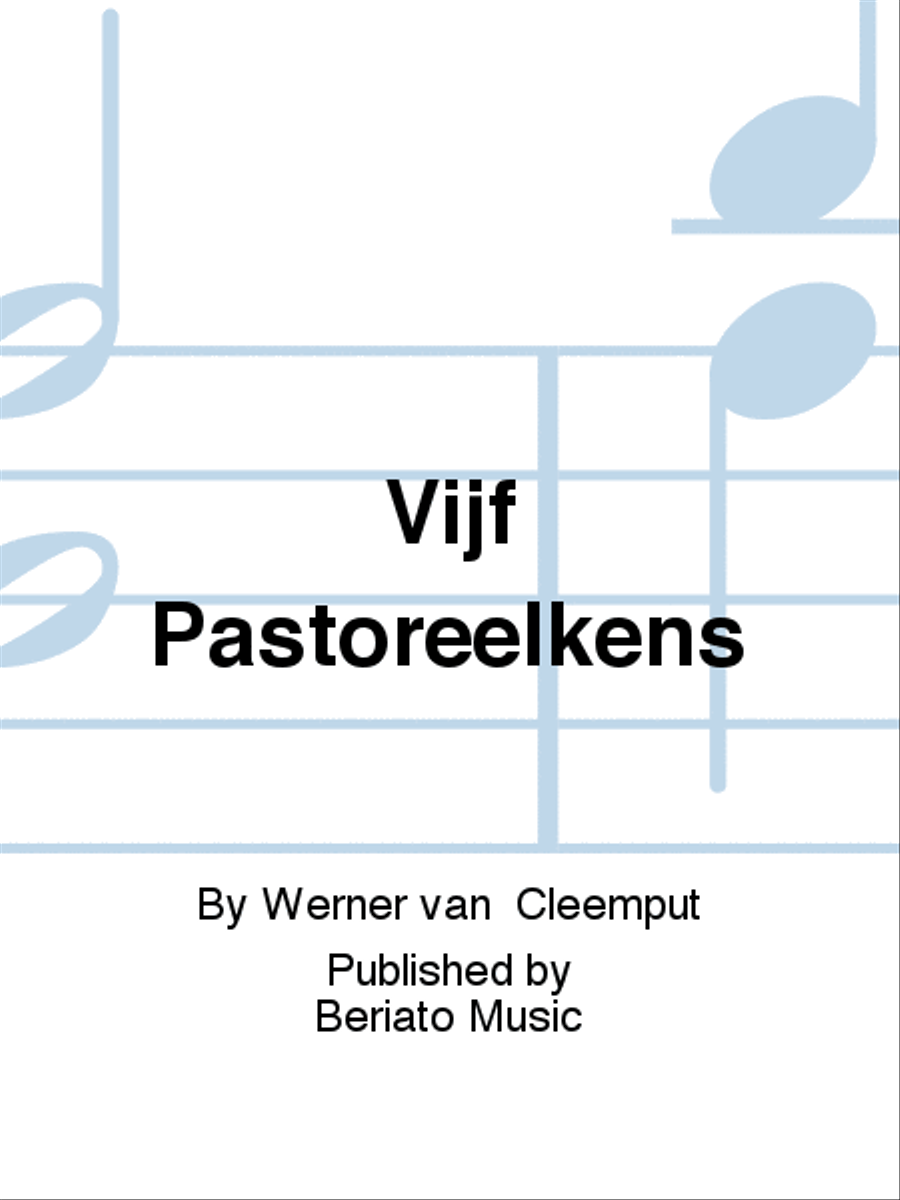 Vijf Pastoreelkens Piano Accompaniment scores gallery preview page 1