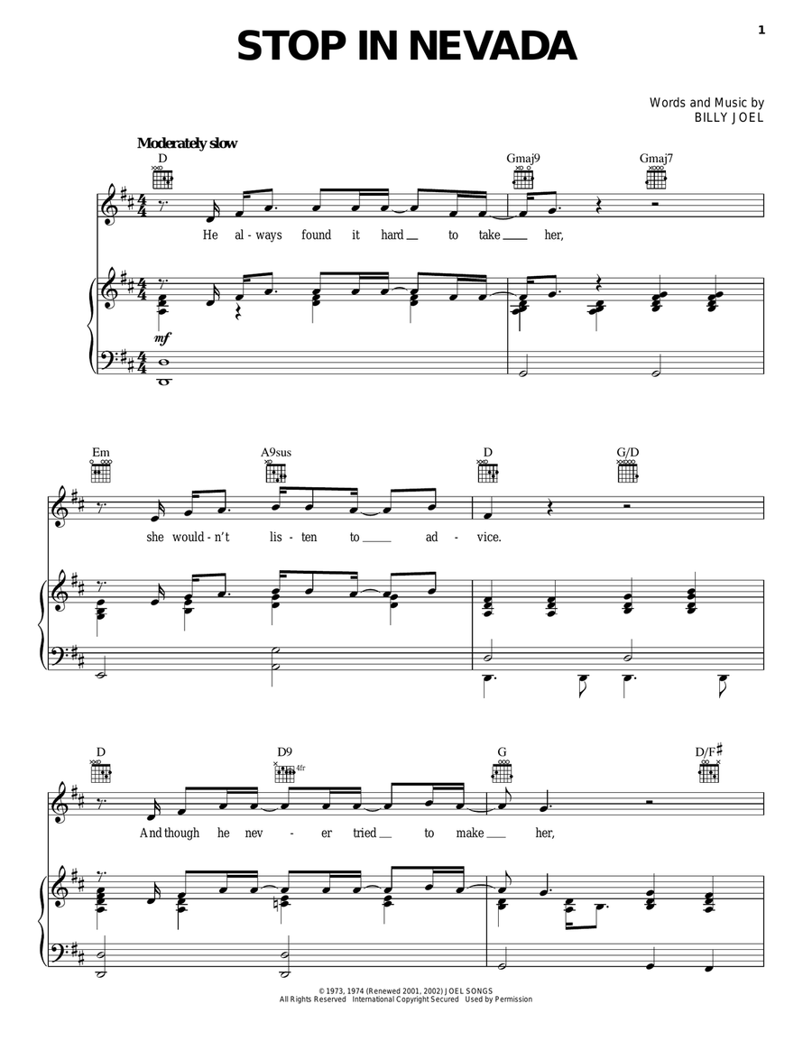 Stop In Nevada Stop In Nevada Acoustic Guitar scores gallery preview page 1