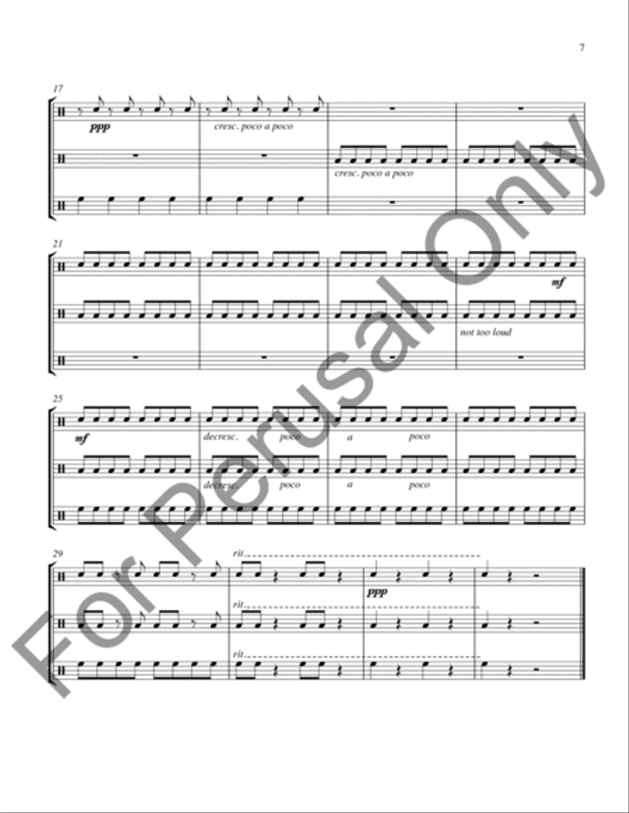 Ten Elementary Percussion Ensembles Percussion Ensemble scores gallery preview page 8