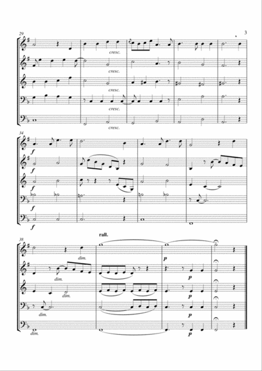 Cradle Song Cradle Song Brass Quintet scores gallery preview page 3