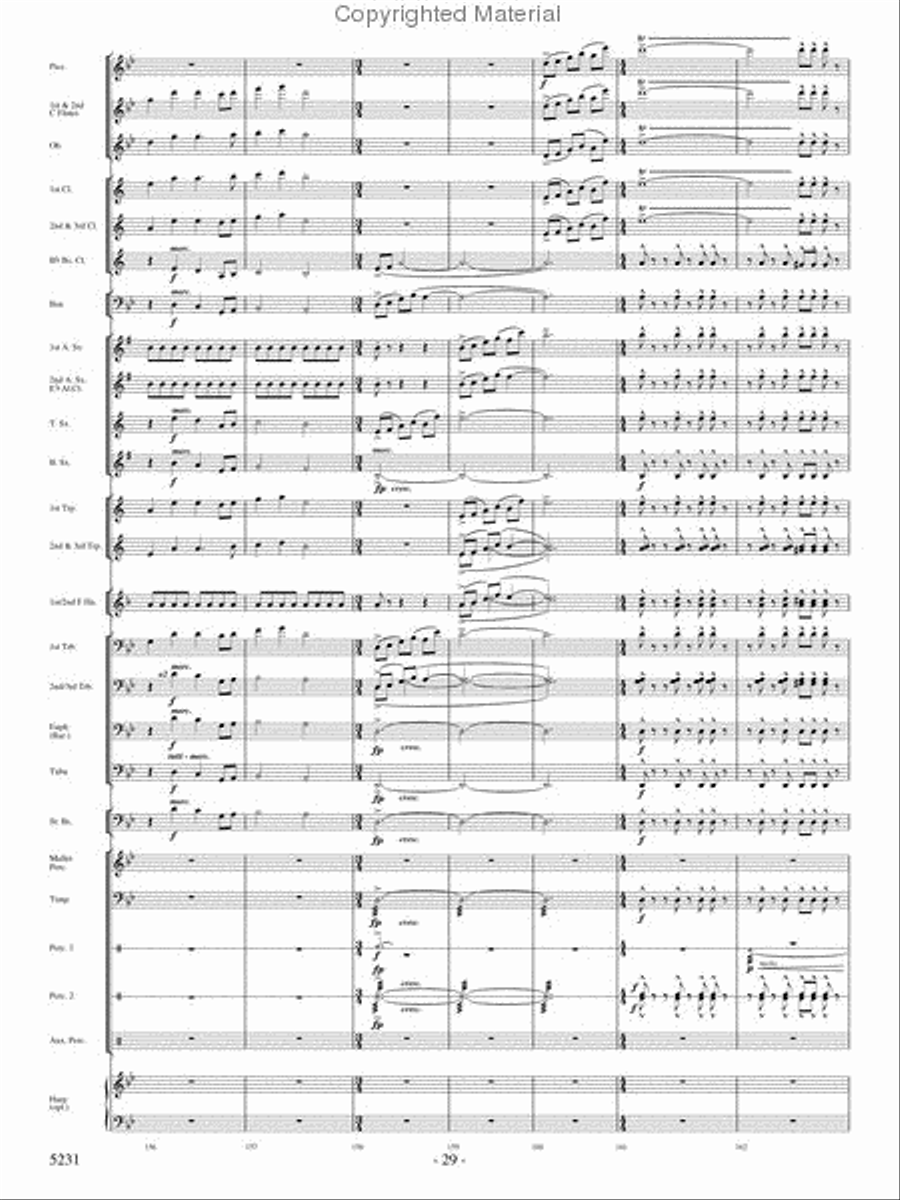 Pilatus: Mountain of Dragons Concert Band scores gallery preview page 27